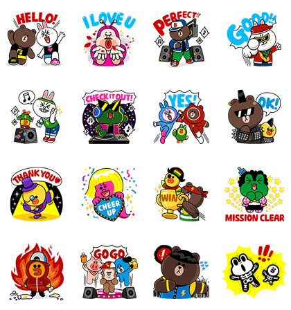 line sticker3303