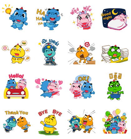 line sticker3304