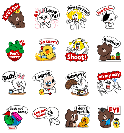 line sticker3327