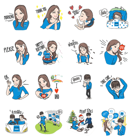 line sticker3511